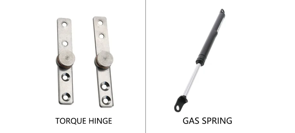 torque hinge vs. gas spring comparison for industrial cabinets and medical equipment