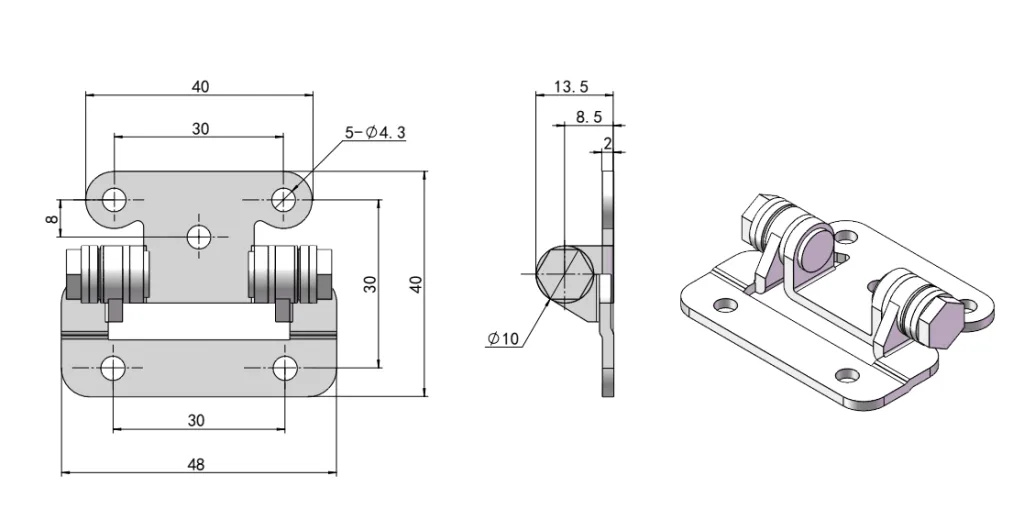 Adjustable torque hinge HG11-108-15