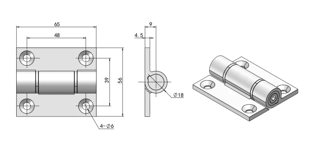 Compact Adjustable Torque Hinge HG11-019