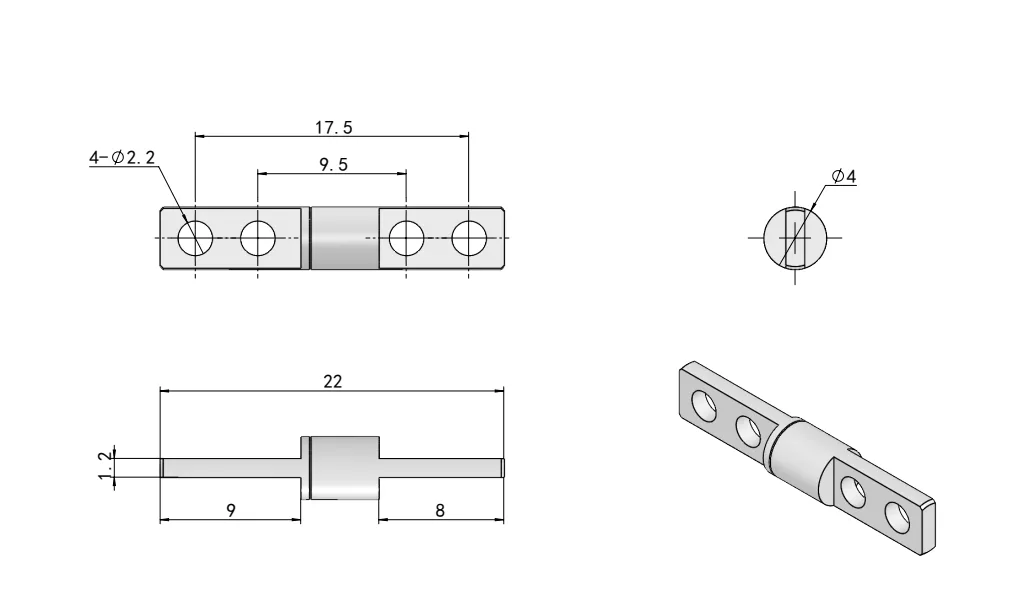 Embedded Torque Hinge HG11-076-1
