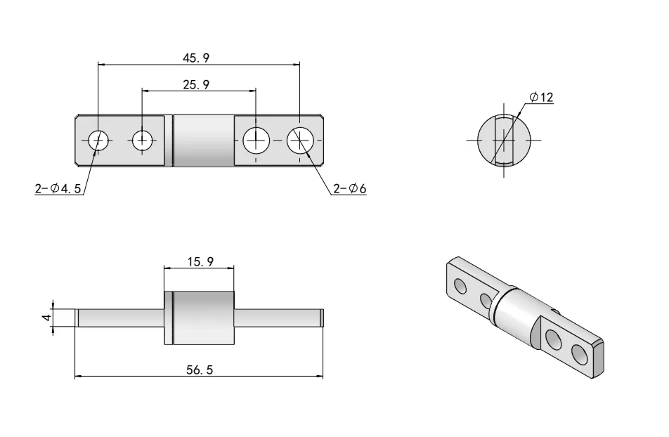 Embedded Torque Hinge HG11-076-5