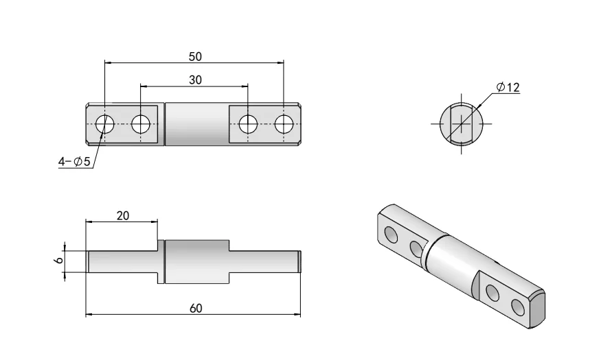 Embedded Torque Hinge HG11-076-6