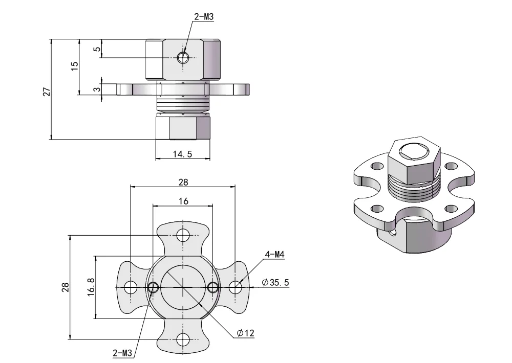 High Torque Adjustable Hinge HG11-134