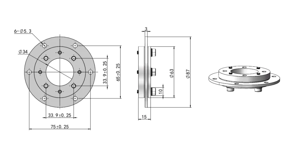Stainless Steel Large Disc Torque Hinge HG11-013