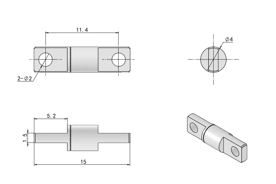 Straight Damping Hinge HG11-075-2