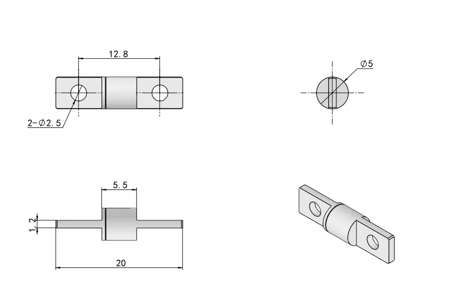 Straight Damping Hinge HG11-075-4