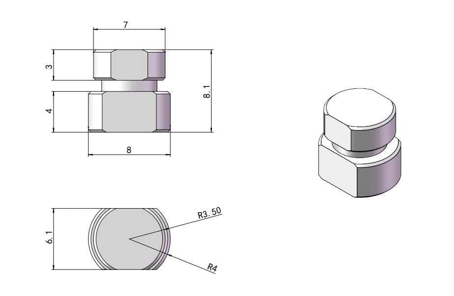 mini damping hinge HG11-125