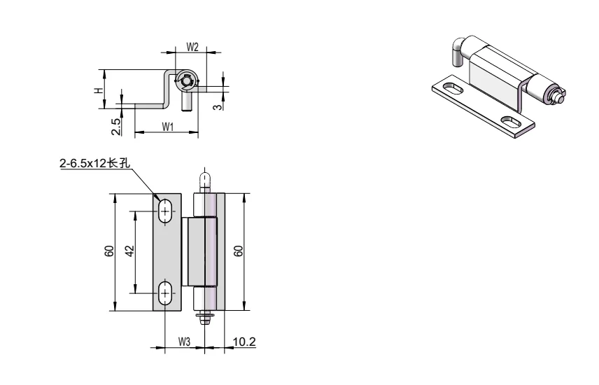 120° Concealed Removable Pin Hinge HG02-043