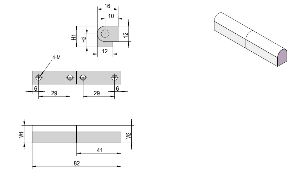 180° Lift-Off Hinge for Industrial Panels HG02-029