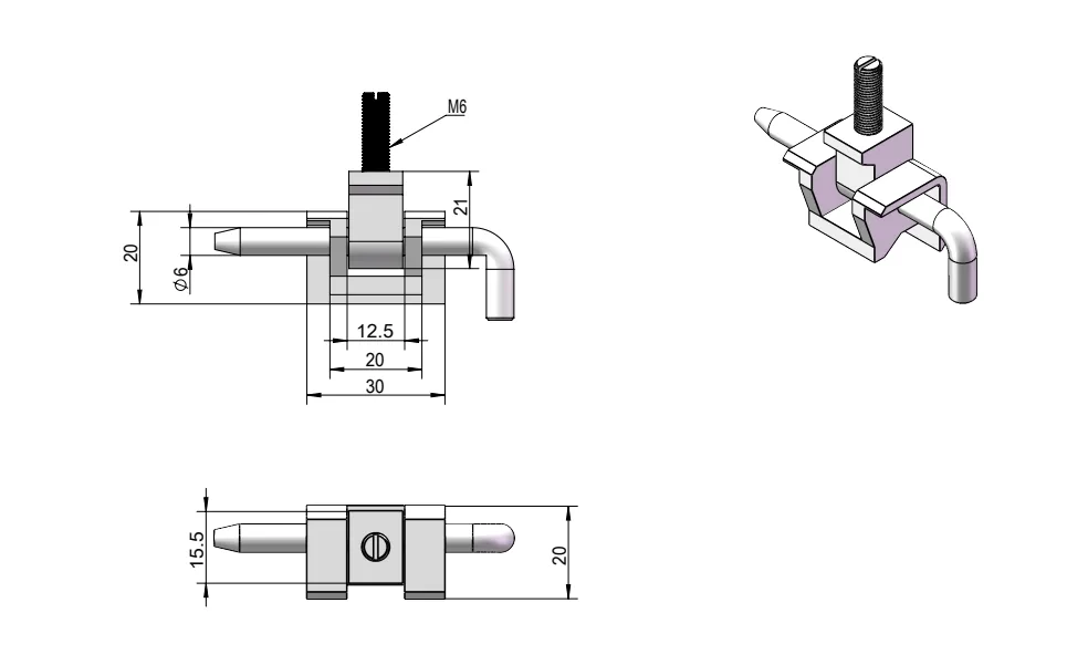 Concealed Removable Pin Hinge HG02-090