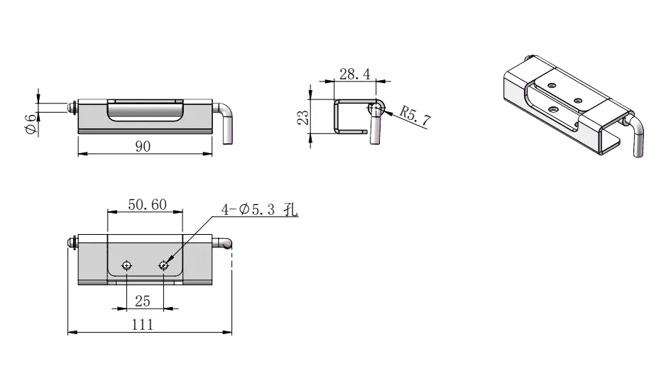 Concealed Stainless Steel Hinge  HG02-056 