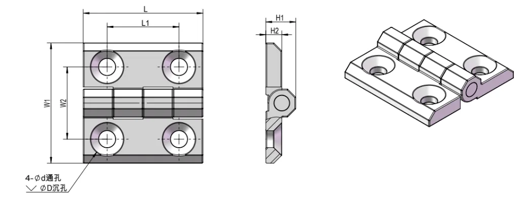 Heavy-Duty Cabinet Hinge HG02-067