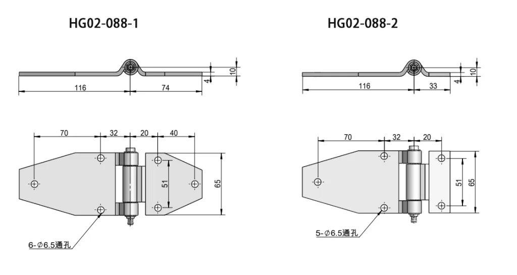 Heavy-duty cabinet hinge HG02-088