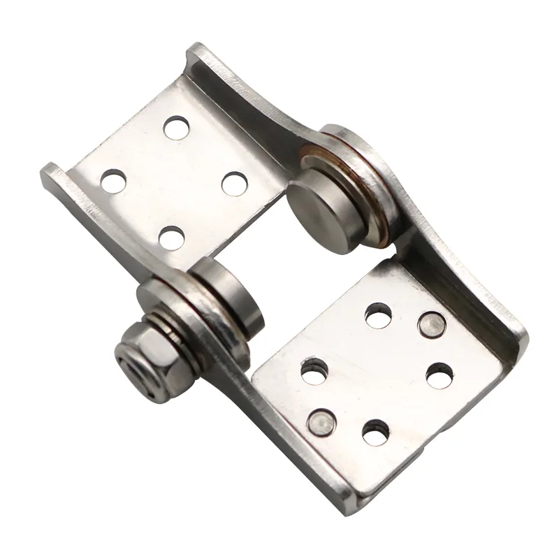 Adjustable torque hinge with mounting holes and adjustable friction mechanism