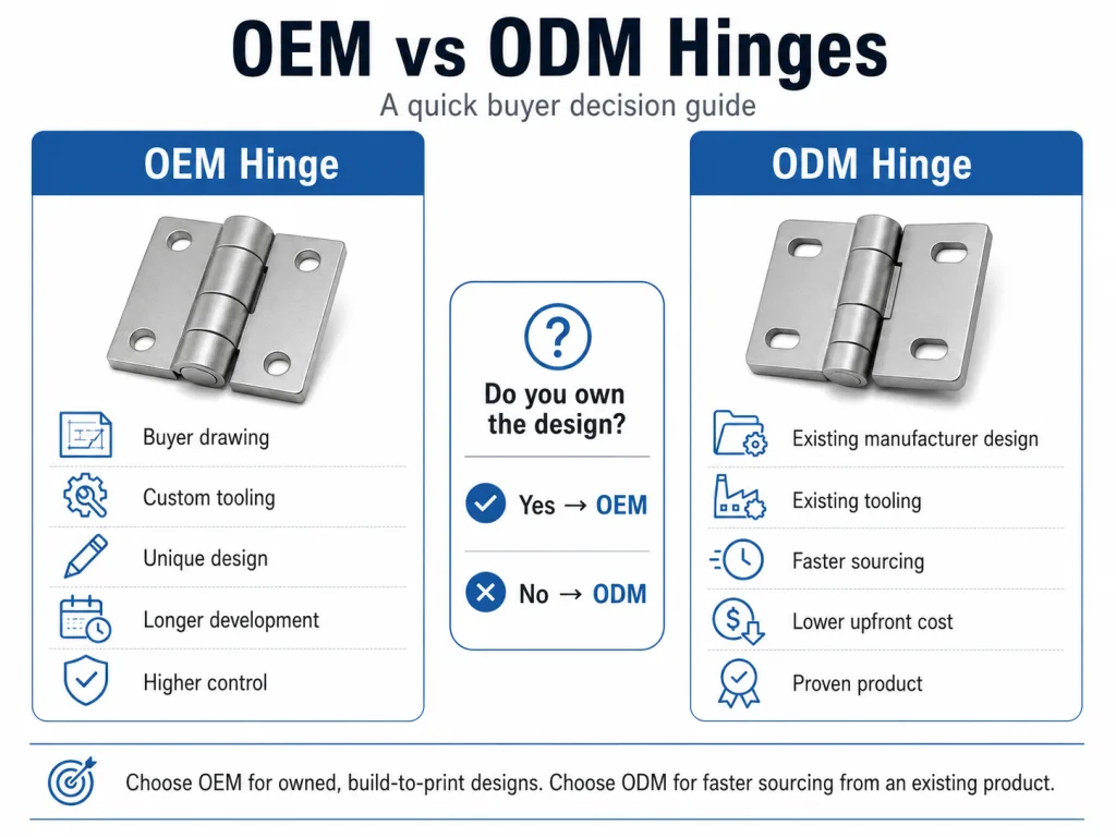 OEM vs ODM hinges decision comparison